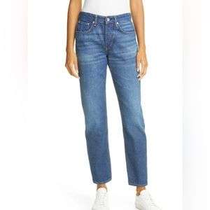 Rag and Bone Maya High Rise Ankle Slim Straight Leg Jeans, Size 27